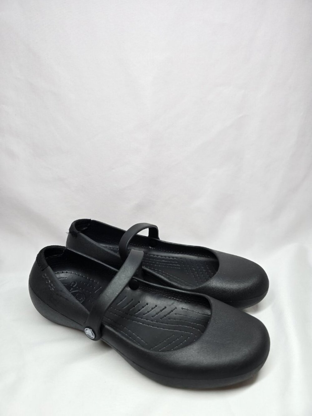 Crocs Womens Shoes Alice Size 7 Black Mary Jane Comfort Flats